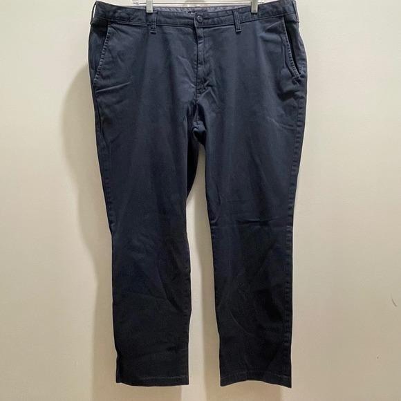 Nautica Other - Nautica Mens Classic Fit Flex Chino Pants Navy Blue Cotton Stretch 42W 32L